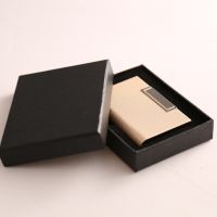 Men and women PU stainless steel card case new metal card holder company LOGO --A0509