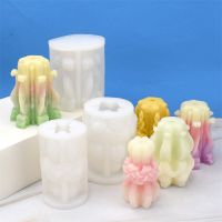 Chinoiserie Scented Candle Mold 3D Dunhuang Cylindrical Silicone Mold DIY Handcraft Candle Making Soap Crystal Epoxy Decor Mould