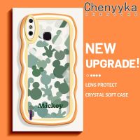 เคส Chenyyka สำหรับ Infinix สมาร์ท4เคส X653 4C สมาร์ทเคสแบบเต็มหน้าจอมิกกี้หัวดีไซน์ใหม่ขอบครีมกันกระแทกแบบใสนุ่มเคสมือถือโปร่งใสลายกล้องถ่ายรูปเรียบง่ายอ่อนโยนฝาครอบป้องกัน