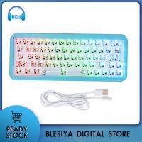 Blesiya 63 Keys คีย์บอร์ดไร้สายแบบมีสาย DIY Hot Swap Switches Gaming