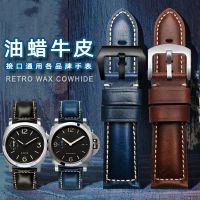 ▶★◀ Suitable for Panerai/Citizen/Fossil/Casio genuine leather watch strap retro cowhide mens strap 22 24mm