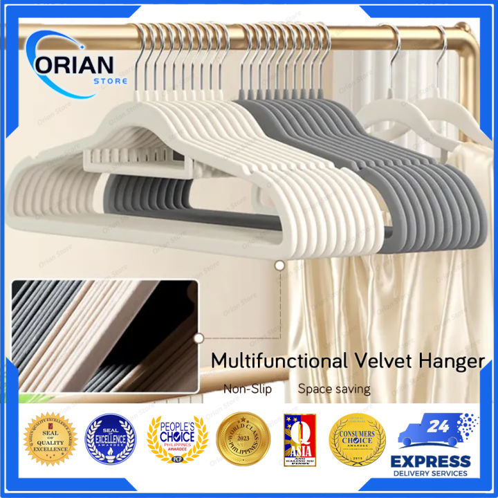 Space Saving Non-slip Clothes Hangers - Traceless Drying Rack For