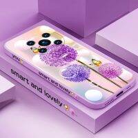 [สายฟรี] Honor Magic 4 Pro 3 Pro ฝาครอบโทรศัพท์ Dandelion Flower อย่างมีสไตล์เคสซิลิโคนเหลวเคสกันกระแทก