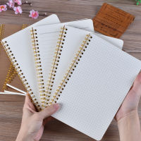 A6A5B5 Khaki Cover Notebook 100-page Paper Notepad Daily Writing Planner Diary Office School Supplies Stationery