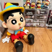 Crayon Shin-Chan คอสเพลย์ Pinocchio Series Gk Pup Blockhead อะนิเมะ Action Figures ของเล่นเครื่องประดับอุปกรณ์ต่อพ่วงวันเกิดของขวัญ