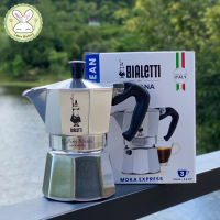 The Original Bialetti Moka Express Made in Italy 3-Cup Stovetop Espresso Maker with Patented Valve