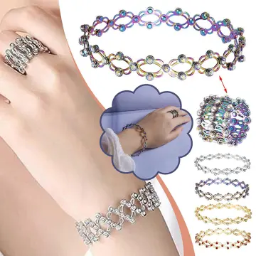 1X Fashion Magic 2-in-1Retractable Crystal Ornament Ring Bracelet Bangle  Jewelry W1T6 - Walmart.com