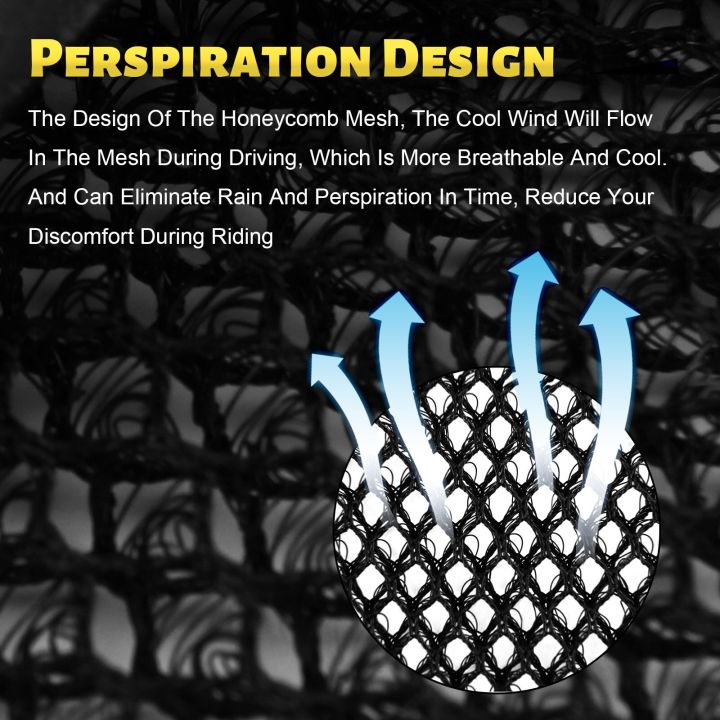 ที่คลุมที่นั่งระบายอากาศได้ผ้าตาข่ายสลิปรถจักรยานยนต์กันน้ำเบาะรองกันแดดสำหรับ-cb650f-650f-ฮอนด้า-cbr650f-ซีบีอาร์