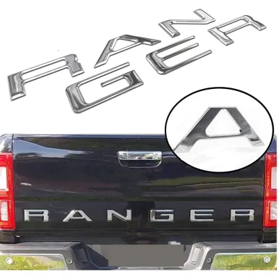 Tailgate Insert Letters for Ford Ranger 2019 2020, 3D Raised &amp; Decals Letters, Tailgate Emblems
