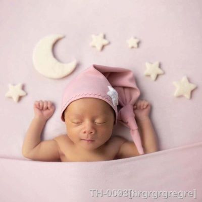 ❍℡ hrgrgrgregre Adereços de fotografia recém-nascido lua feltro lã e estrela mini adereços infantil photo shoot acessórios do bebê decorações da foto criativa prop