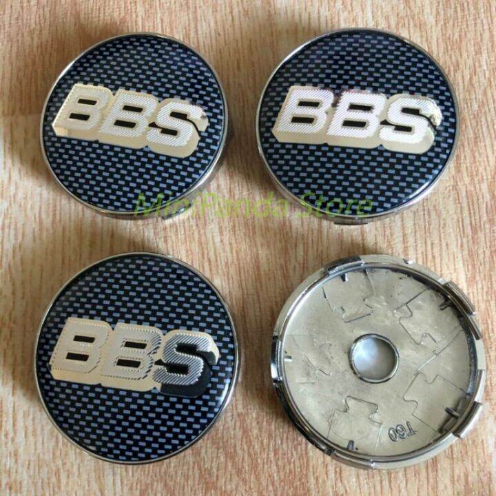【JH】4x BBS Wheel Centre Cap Hub Alloy New Center Cap 60mm Black /Silver