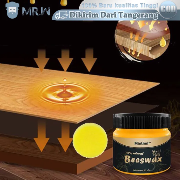 CAt Kayu Kinclong Dempul Beewax Wood Seasoning Polish Pengkilap Kayu
