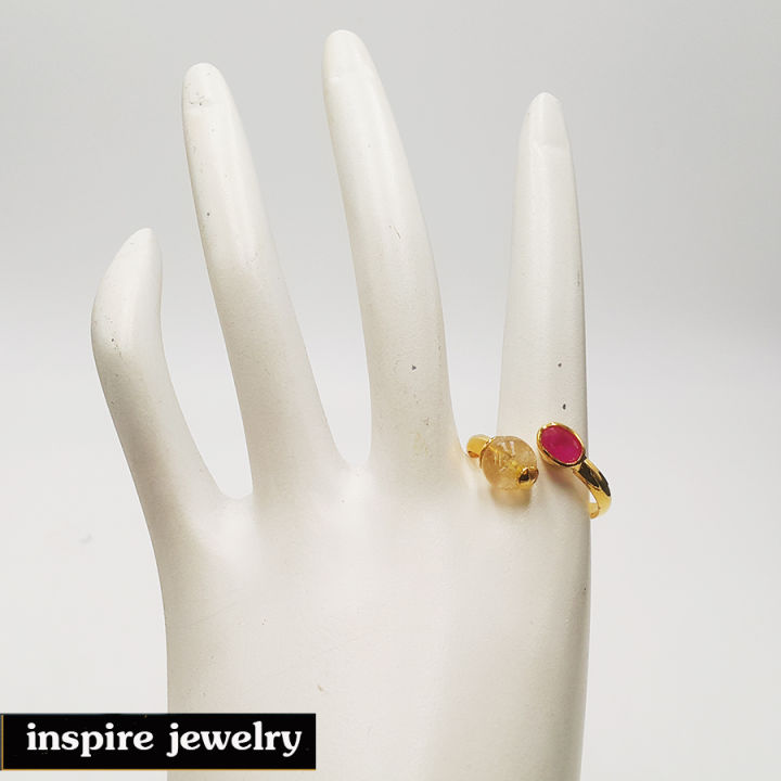inspire-jewelry-แหวนพลอยทับทิมประดับหินไหมทอง-ฟรีไซด์