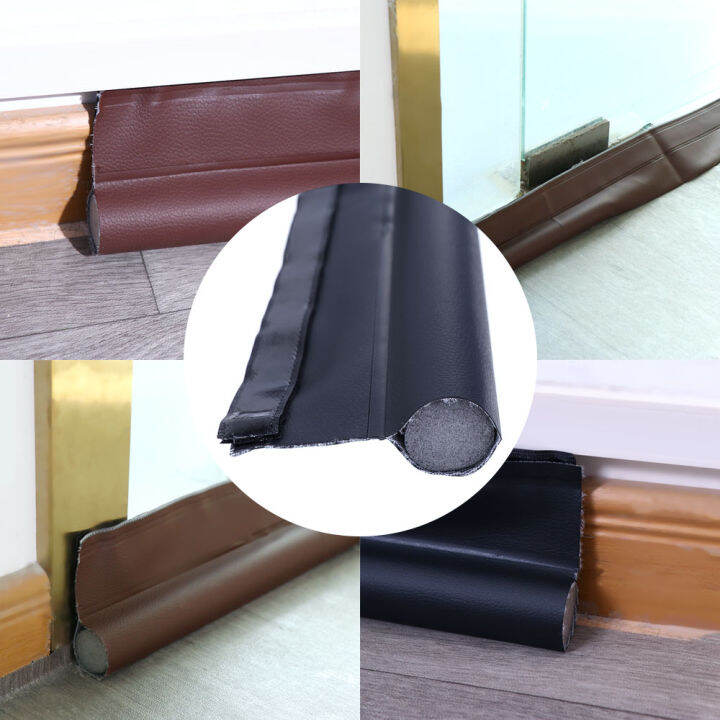 WOPASHEN Home Self Adhesive Adjustable Noise Stopper Door Bottom