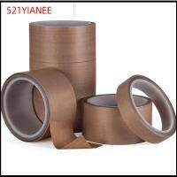 521YIANEE 10m/Roll กันน้ำกันน้ำได้ เครื่องดูดสูญญากาศ ฉนวน ผ้าเทปผ้า เทป PTFE เครื่องปิดผนึกกาว ทนต่ออุณหภูมิสูง