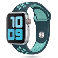 สายซิลิโคนสำหรับสายคาด Apple Watch 44มม. 45มม. 41มม. 40มม. 49มม. 42มม. 38มม. 44 45มม. สายรัดข้อมือ IWatch Series 7 3 4 5 6 Se 8