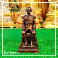 เสด็จเตี่ย กรมหลวงชุมพร ทรงประทับบัลลังก์ สีทองนาค ขนาดตั้งโต๊ะบูชา หน้าตัก 5 นิ้ว สูง 30 ซม