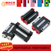 MHCN RU EU คลังสินค้า 4 ชิ้น/ล็อตเหล็ก HGH15CA HGW15CC HGH20CA HGW20CC สำหรับ Linear Guides HGR15 HGR20 แบริ่งสไลด์สำหรับ CNC Router-Sediue