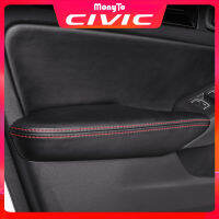 4Pcs เหมาะสำหรับ11th Honda Civic FE 2022 2023ภายในรถประตู Trim Panel Armrest PU หนังป้องกัน Covre,ตกแต่งรถการปรับเปลี่ยนผลิตภัณฑ์