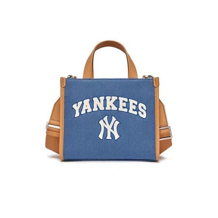 mlb-official-ny-new-ny-large-letter-casual-all-match-portable-horizontal-version-tote-bag-commuter-tote-bag