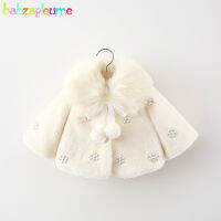 Winter Baby Girls Jacket Fashion Big Fur Collar Soft Warm Thick Toddler Faux Fur Cute Shawl Kids Coat For Newborn Clothes BC2083