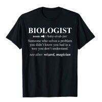 Funny Biologist Noun Definition T-Shirt Cool Gift Tops Shirts Coupons Casual Cotton Mens Tshirts Design