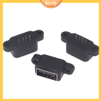 Aleaty? 5ชิ้นกันน้ำ USB 2.0ชาร์จข้อมูลหางปลั๊กอิน4ขาพอร์ตอินเตอร์เฟซ USB พอร์ตเชื่อมต่อ USB2.0แจ็คซ็อกเก็ตพีซีบี