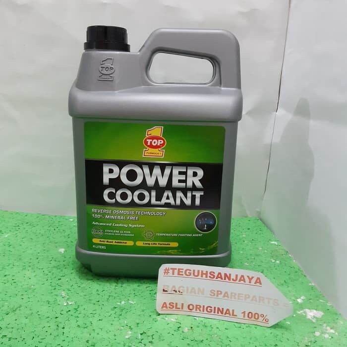 Air Radiator Top 1 One Power Coolant Hijau 4 Liter (Untuk Motor&Mobil