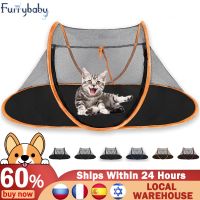 Pet Soft Dog Cat Outdoor Enclosure Portable Cage Play Net Folding Tent For Cats Puppy Net Tents Dogs House Bed With Carry Bag