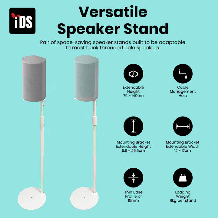 iDS Speaker Stand Space Saving design for Keyhole Speaker Sony HTA9
