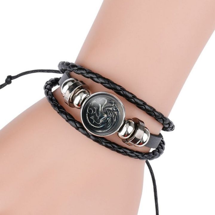 movie-season-8-thrones-bracelet-house-stark-wolf-head-nine-families-badge-ice-and-fire-bracelets-souvenir-accessories-gift