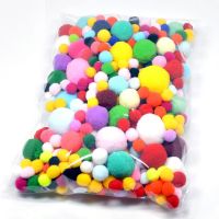 ][[ 30-300Pcs Assorted Pompoms Mini Fluffy Soft Pom Poms Ball 8/10/15/20/25/30Mm Multicolor Pompom DIY Creative Crafts Sewing Decor