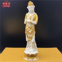 ❒ ผลไม้งาช้าง Tang Dynasty ความงามไร้กังวล Guanyin Bodhisattva Ornament Buddha Hall Tea Room งานฝีมือตกแต่ง Tangs Beauty
