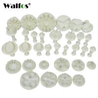 WALFOS 33 Pieces Plunger Fondant Cutter Cake Tools Cookie Biscuit Cake Mold Mould Craft DIY 3D Sugarcraft Cake Decorating Tools