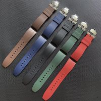 2023 Original ™ஐ♝ Tali jam tangan karet gelang jam tangan lepas cepat 20mm 22mm gelang silikon gesper kupu-kupu untuk Seiko Omega Tissot hantu air