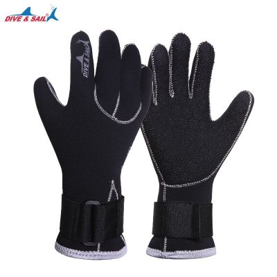 【JH】 Men Women  39;s Diving Gloves 3MM Non-slip Warm Thermal Wear-resistant Hand Guard Surfing Snorkeling