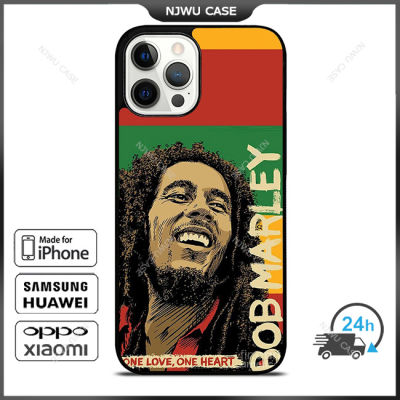 Bob Marley Reggae Phone Case for iPhone 14 Pro Max / iPhone 13 Pro Max / iPhone 12 Pro Max / XS Max / Samsung Galaxy Note 10 Plus / S22 Ultra / S21 Plus Anti-fall Protective Case Cover