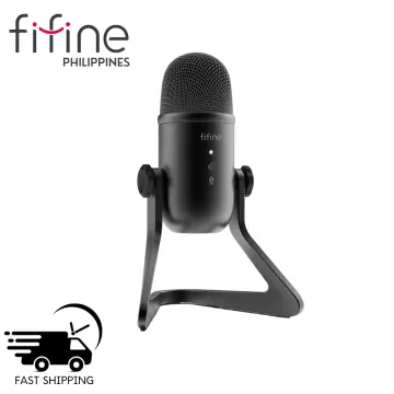 FIFINE USB Metal Microphone,Cardioid Recording MIC for Streaming Broadcast  and Videos for Laptop MAC Windows 