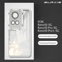 ELAXIS เคสสำหรับ Reno 10 5G Reno 10 Pro 5G Reno10 Pro + 5G เคสป้องกันกล้องโทรศัพท์5G พร้อม E5-1ฟิล์มเลนส์ซิลิโคนใสเคสป้องกัน