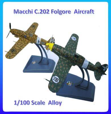 Simulation Of Macchi C.202 Folgore Italy Aircraft Model 10cm Alloy Metal Airplane Plane 1：100 Scale Decoration Ornaments