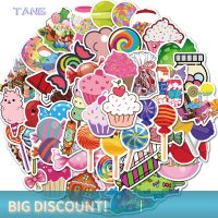 ?【Lowest price】TANG สติกเกอร์การ์ตูนรูปลูกอมรูปลูกกวาดน่ารัก50ชิ้นสติกเกอร์กราฟฟิตีกันน้ำสติกเกอร์สเก็ตบอร์ดกีตาร์แล็ปท็อปขายส่ง