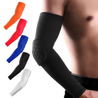 1pcs Bike Arm Sleeves Anti-slip Stripe Breathable Men Women Arm Warmers Cycling Arm Cover Cuff for Basketball Volleyball