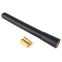 【cw】 3.8in Car Radio Antenna Aluminum Short Mast Screw-in Type Coat Finished Accessories ！