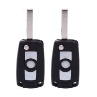 2X Folding Flip Car Keyless Key Shell Fob Case for 3 5 7 Series Z3 Z4 E38 E39 E46