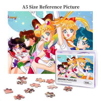 Sailor Moon (7) Wooden Jigsaw Puzzle 500 Pieces Educational Toy Painting Art Decor Decompression toys 500pcs