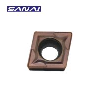 SANAI CNC คาร์ไบด์แทรก CCMT060204 CCMT09T304 CCMT120404 เม็ดมีดกลึงเครื่องมือกลึงสําหรับการตัดเฉือนสแตนเลส