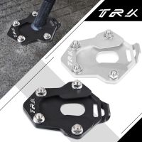 ☬สำหรับ TRK502 Benelli TRK502X TRK 502 502K 2017-2022 2023รถมอเตอร์ไซค์ตัวขยายสำหรับตั้งด้านข้างเลื่อนข้างและขาตั้งแผ่นแปะเท้า