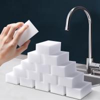 【LZ】☜﹉  10/20 PCS White Magic Sponge Eraser Melamine Cleaner Multi-Functional Kitchen Bathroom Cleaning Tools Sponge 100x58x20mm