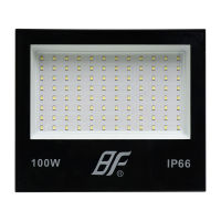 BF โคมสปอตไลท์ LED 100w แสงขาว/ส้ม (DL/WW) สีดำ (มอก.) ขนาด 20.5 x 17.5 ซม.