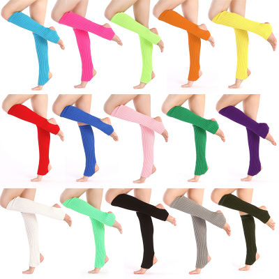 1คู่นุ่มถักขาปกร่างกายปกถุงเท้าโยคะเต้นรำ Leggings การออกกำลังกายขาท่ออุ่นหญิงกีฬาถุงเท้าป้องกัน